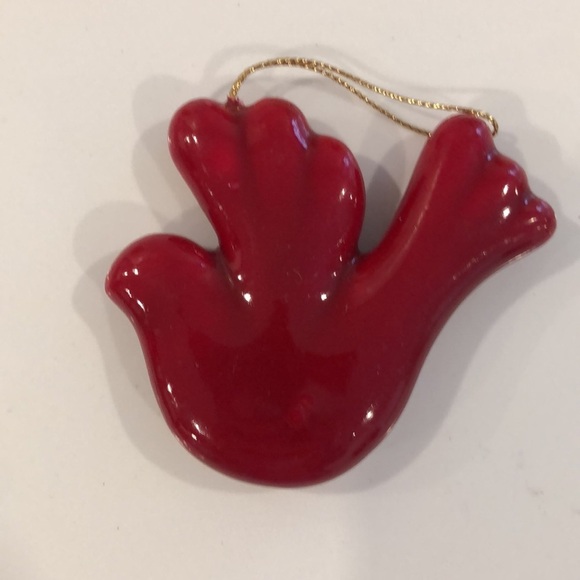 🎄Vintage red bird Christmas  tree ornaments set (6) still in box - Picture 2 of 5